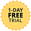 1day free trial badge